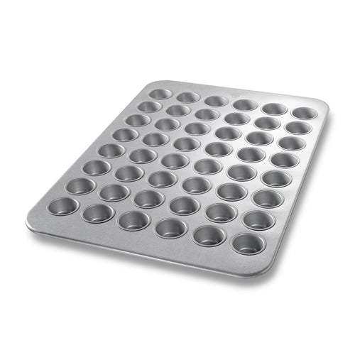 Chicago Metallic 45255 Mini Muffin Pan, Makes (48) 2 2/32" Muffins, AMERICOAT Glazed 26 Ga Aluminized Steel-cityfoodequipment.com