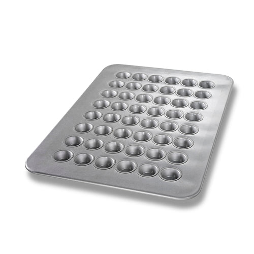 Chicago Metallic 45295 Mini Muffin Pan, Makes (48) 1 7/8" Muffins, AMERICOAT Glazed Aluminized Steel-cityfoodequipment.com