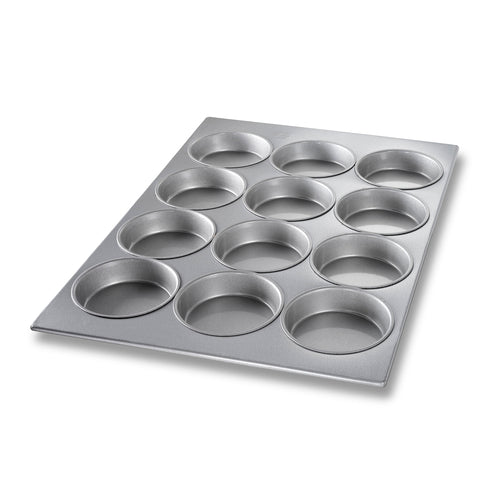 Chicago Metallic 45355 Muffin/mini Cake Pan, Makes (12) 5 1/4" Cakes, AMERICOAT Glazed 26 Ga Aluminized Steel-cityfoodequipment.com