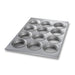Chicago Metallic 45355 Muffin/mini Cake Pan, Makes (12) 5 1/4" Cakes, AMERICOAT Glazed 26 Ga Aluminized Steel-cityfoodequipment.com