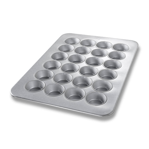 Chicago Metallic 45645 Muffin Pan, Makes (24) 3 1/4" Muffins, AMERICOAT Glazed 26 Ga Aluminized Steel-cityfoodequipment.com