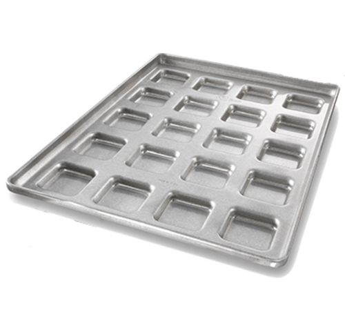 Chicago Metallic 46351 Ciabatta Roll Pan For (20) Rolls - 25 3/4"L X 17 3/4"W, Aluminized Steel, AMERICOAT® Glazed-cityfoodequipment.com