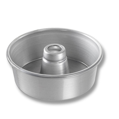 Chicago Metallic 46500 Angel Food/tube Cake Pan, 7 1/2" Dia, 2 3/4" Deep, Noncoated 15 Ga Aluminum-cityfoodequipment.com