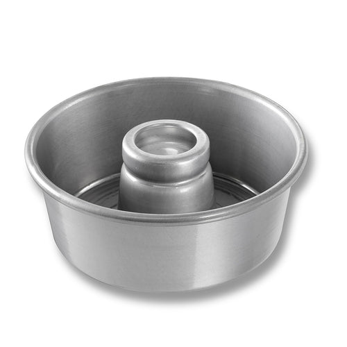 Chicago Metallic 46530 Angel Food/tube Cake Pan, 7 1/2" Dia, 3 2/32" Deep, Noncoated 15 Ga Aluminum-cityfoodequipment.com