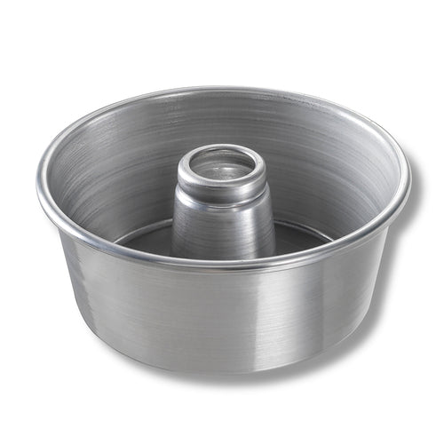 Chicago Metallic 46550 Angel Food/tube Cake Pan, 9 1/2" Dia, 4" Deep, Noncoated 15 Ga Aluminum-cityfoodequipment.com