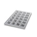 Chicago Metallic 46605 Square Muffin Pan, Makes (24) 2 3/5" Square Muffins, AMERICOAT Glazed 20 Ga Aluminized Steel-cityfoodequipment.com
