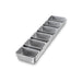 Chicago Metallic 46925 Bread Pan Set, Holds (6) 5 3/5" X 3 1/10" Pans, AMERICOAT Glazed 26 Ga Aluminized Steel-cityfoodequipment.com