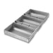 Chicago Metallic 47125 Rye Bread/miche Pan, Holds (3) 7" X 11 1/2" Pans, AMERICOAT Glazed 22 Ga Aluminized Steel-cityfoodequipment.com