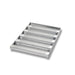Chicago Metallic 49014 Sub Sandwich Roll Pan, Makes (5) 12 1/2" X 3" Half Rolls, AMERICOAT Glazed 16 Ga Aluminum-cityfoodequipment.com