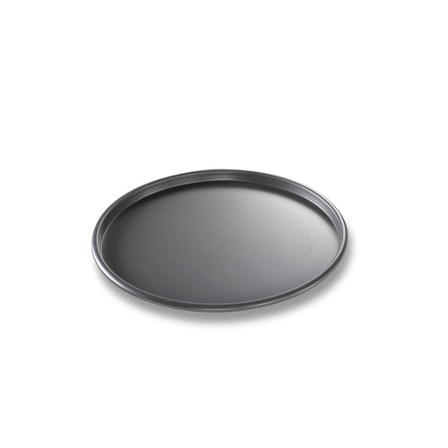 Chicago Metallic 49100 10" Thin Crust Pizza Pan, 3/8" Deep, BAKALON Noncoated 14 Ga Aluminum-cityfoodequipment.com