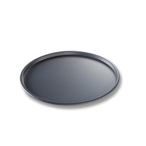 Chicago Metallic 49120 12" Thin Crust Pizza Pan, BAKALON, 3/8" Deep, Noncoated 14 Ga Anodized Aluminum-cityfoodequipment.com