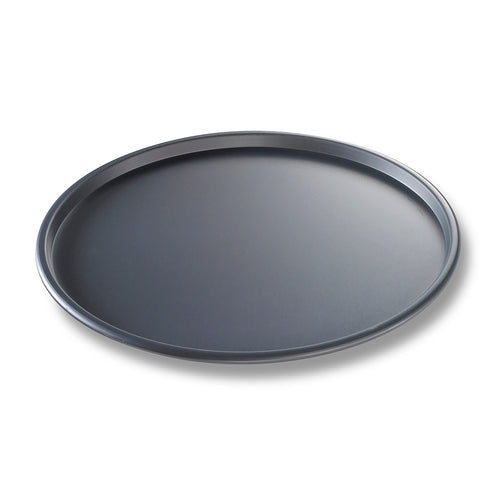 Chicago Metallic 49123 12" Thin Crust Pizza Pan, BAKALON, 3/8" Deep, AMERICOAT Glazed 14 Ga Anodized Aluminum-cityfoodequipment.com