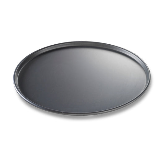 Chicago Metallic 49160 16" Thin Crust Pizza Pan, BAKALON, 3/8" Deep, Noncoated 14 Ga Anodized Aluminum-cityfoodequipment.com