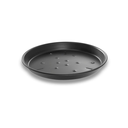 Chicago Metallic 91108 10" Round Perforated Deep Dish Pizza Pan - Aluminum, Hardcoat-cityfoodequipment.com