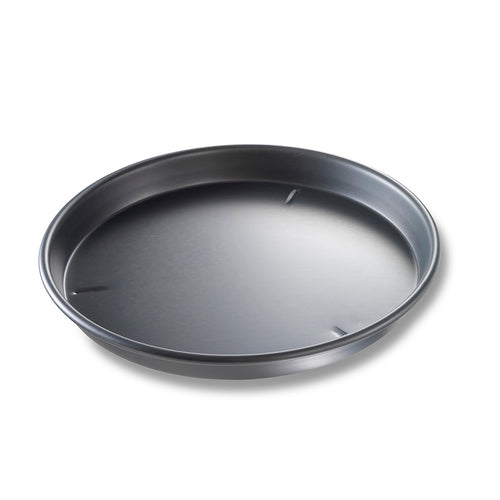 Chicago Metallic 91145 14" Deep Dish Pizza Pan, BAKALON, 1 1/2" Deep, AMERICOAT Glazed 14 Ga Anodized Aluminum-cityfoodequipment.com