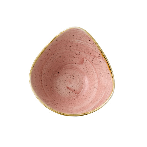 Churchill 9 Oz Triangular Stonecast® Bowl - Ceramic, Petal Pink (SPPSTRB61)-cityfoodequipment.com
