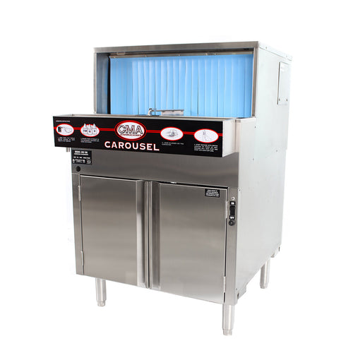 CMA Dishmachines GW-100 Energy Mizer® Low Temp Rotary Undercounter Glass Washer W/ 1000 Glasses/hr Capacity, 120v-cityfoodequipment.com