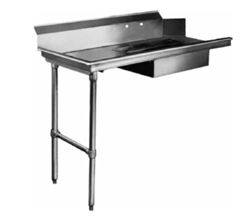 CMA Dishmachines SL-48 48" Straight Soiled Dishtable, Machine on Left, L to R Operation-cityfoodequipment.com