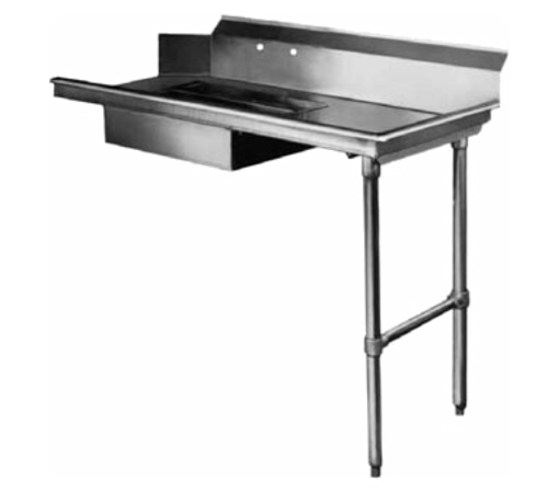 CMA Dishmachines SR-36 36" Straight Soiled Dishtable, Machine on Right, R to L Operation-cityfoodequipment.com