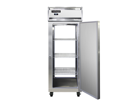 Continental 1FENSSPT 28 1/2" One Section Pass Thru Freezer, (2) Right Hinge Solid Doors, 115v-cityfoodequipment.com