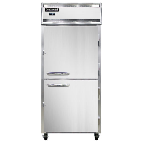 Continental 1FXNHD 36 1/4" One Section Reach In Freezer, (2) Right Hinge Solid Doors, 115v-cityfoodequipment.com