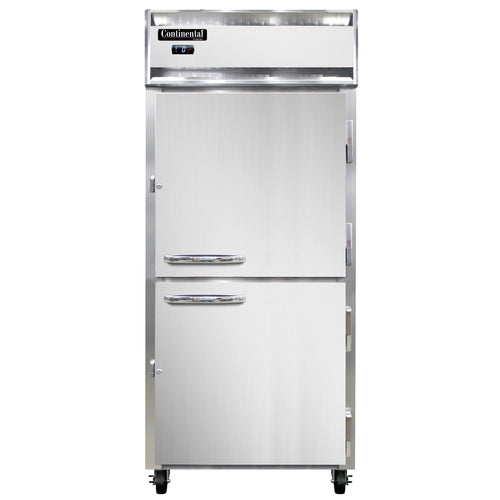 Continental 1FXNPTHD 36 1/4" One Section Pass Thru Freezer, (4) Right Hinge Solid Doors, 115v-cityfoodequipment.com