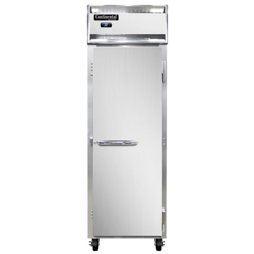 Continental 1RN 26" One Section Reach In Refrigerator, (1) Right Hinge Solid Door, 115v-cityfoodequipment.com