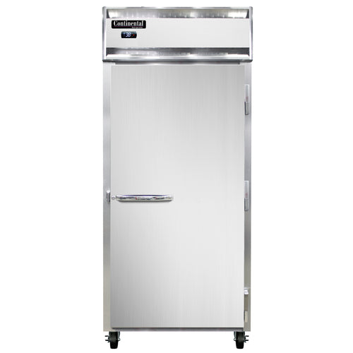 Continental 1RXN 36 1/4" One Section Reach In Refrigerator, (1) Right Hinge Solid Door, Top Compressor, 115v-cityfoodequipment.com