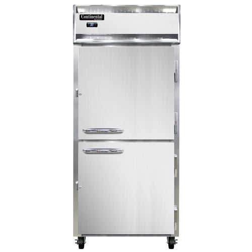 Continental 1RXNHD 36 1/4" One Section Reach In Refrigerator, (2) Right Hinge Solid Doors, Top Compressor, 115v-cityfoodequipment.com