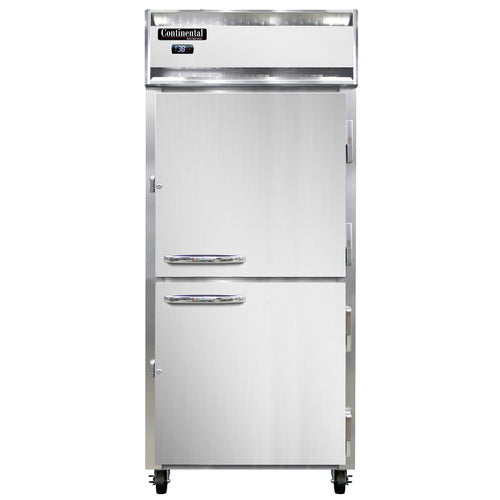 Continental 1RXNSAHD 36 1/4" One Section Reach In Refrigerator, (2) Right Hinge Solid Doors, Top Compressor, 115v-cityfoodequipment.com