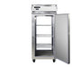 Continental 1RXNSSPT 36 1/4" One Section Pass Thru Refrigerator, (2) Right Hinge Solid Doors, Top Compressor, 115v-cityfoodequipment.com