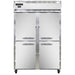 Continental 2FNHD 52" Two Section Reach In Freezer, (4) Left/Right Hinge Solid Doors, 115v-cityfoodequipment.com