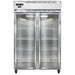 Continental 2FNSAGD 52" Two Section Reach In Freezer, (2) Left/Right Hinge Glass Doors, 115/208-230v-cityfoodequipment.com