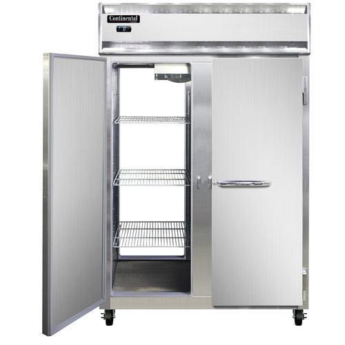 Continental 2FNSAPT 52" Two Section Pass Thru Freezer, (4) Left/Right Hinge Solid Doors, 115/208-230v-cityfoodequipment.com