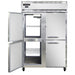 Continental 2FNSAPTHD 52" Two Section Pass Thru Freezer, (8) Left/Right Hinge Solid Doors, 115/208-230v-cityfoodequipment.com