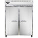 Continental 2FENSA 57" Two Section Reach In Freezer, (2) Left/Right Hinge Solid Doors, 115v-cityfoodequipment.com