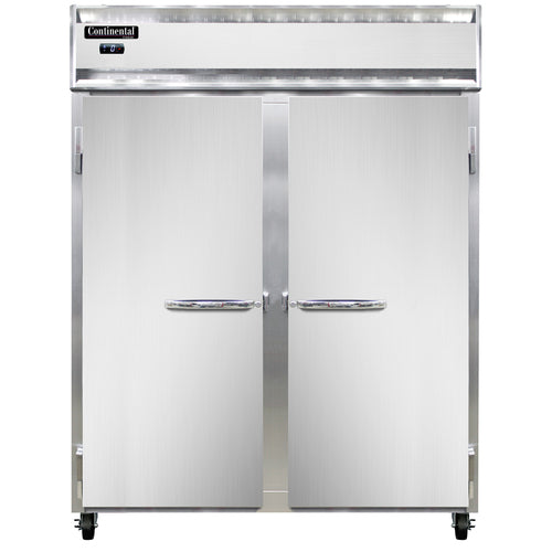 Continental 2FENSS 57" Two Section Reach In Freezer, (2) Left/Right Hinge Solid Doors, 115v-cityfoodequipment.com