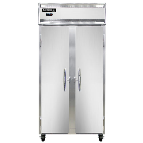 Continental 2FSENSS 36 1/4" Slim Line Two Section Reach In Freezer, (2) Left/Right Hinge Solid Doors, 115v-cityfoodequipment.com