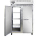 Continental 2RNPT 52" Two Section Pass Thru Refrigerator, (4) Left/Right Hinge Solid Doors, Top Compressor, 115v-cityfoodequipment.com