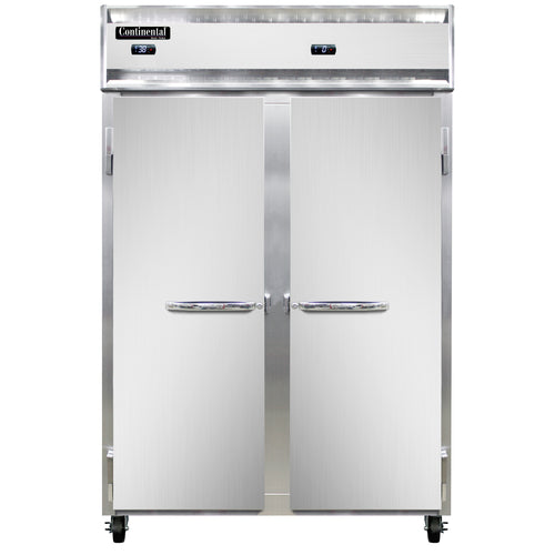 Continental 2RFN 52" Two Section Commercial Combo Refrigerator Freezer - Solid Doors, Dual Temp, 115v-cityfoodequipment.com