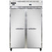 Continental 2RFN 52" Two Section Commercial Combo Refrigerator Freezer - Solid Doors, Dual Temp, 115v-cityfoodequipment.com