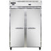 Continental 2RFNSA 52" Two Section Commercial Combo Refrigerator Freezer - Solid Doors, Dual Temp, 115v-cityfoodequipment.com