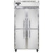 Continental 2RSENHD 36 1/4" Two Section Reach In Refrigerator, (4) Left/right Hinge Solid Doors, Top Compressor, 115v-cityfoodequipment.com