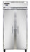 Continental 2RSENSS 36 1/4" Two Section Reach In Refrigerator, (2) Left/Right Hinge Solid Doors, Top Compressor, 115v-cityfoodequipment.com