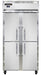 Continental 2RSENSSHD 36 1/4" Two Section Reach In Refrigerator, (4) Left/right Hinge Solid Doors, Top Compressor, 115v-cityfoodequipment.com