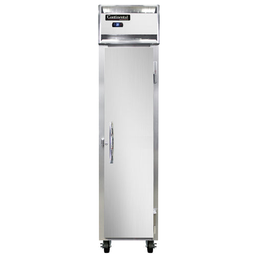 Continental 1RSESNSA 17 3/4" One Section Reach In Refrigerator, (1) Right Hinge Solid Door, Top Compressor, 115v-cityfoodequipment.com