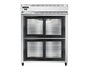 Continental 2RESNSSSGDHD 57" Two Section Reach In Refrigerator, (4) Sliding Glass Doors, Top Compressor, 115v-cityfoodequipment.com