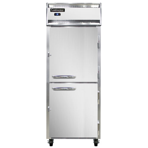 Continental 1RESNHD 28 1/2" One Section Reach In Refrigerator, (2) Right Hinge Solid Doors, 115v-cityfoodequipment.com