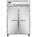 Continental 2RSN 52" Two Section Reach In Refrigerator, (2) Left/right Hinge Solid Doors, Top Compressor, 115v-cityfoodequipment.com