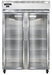 Continental 2RSNSSGD 52" Two Section Reach In Refrigerator, (2) Left/right Hinge Glass Doors, Top Compressor, 115v-cityfoodequipment.com